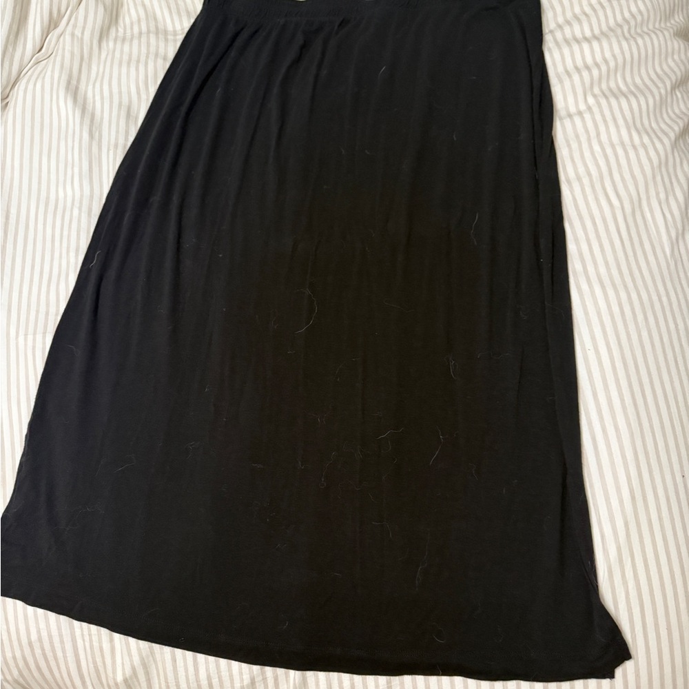 Soft Black Women's Midi Skirt